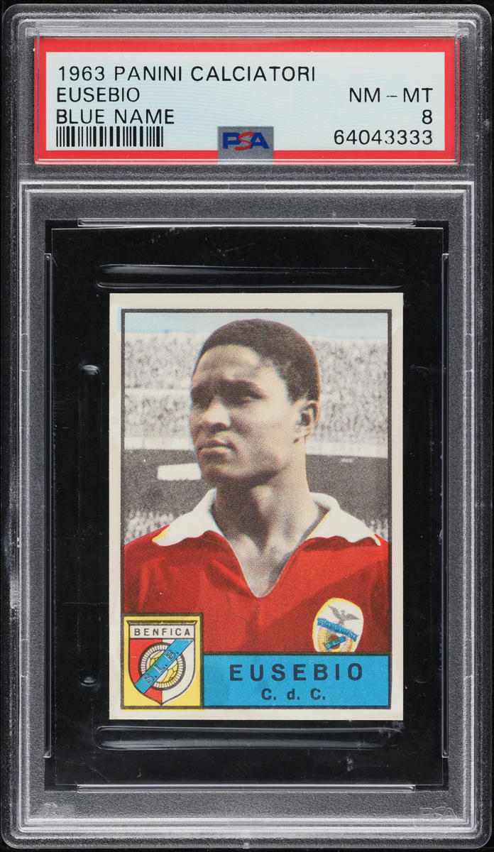 1963 Panini Calciatori Blue Eusebio ROOKIE PSA 8 NM-MT