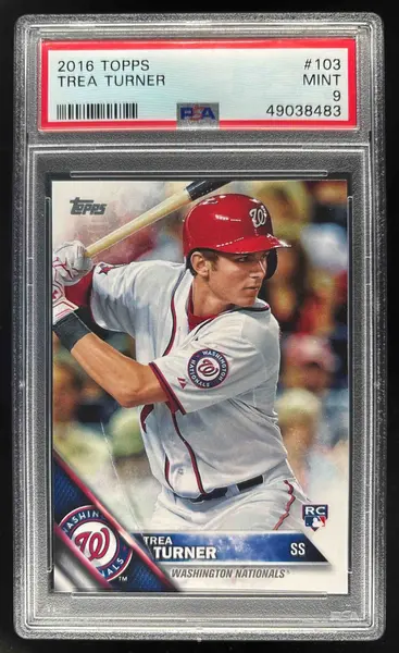2016 Topps #103 Trea Turner RC PSA 9
