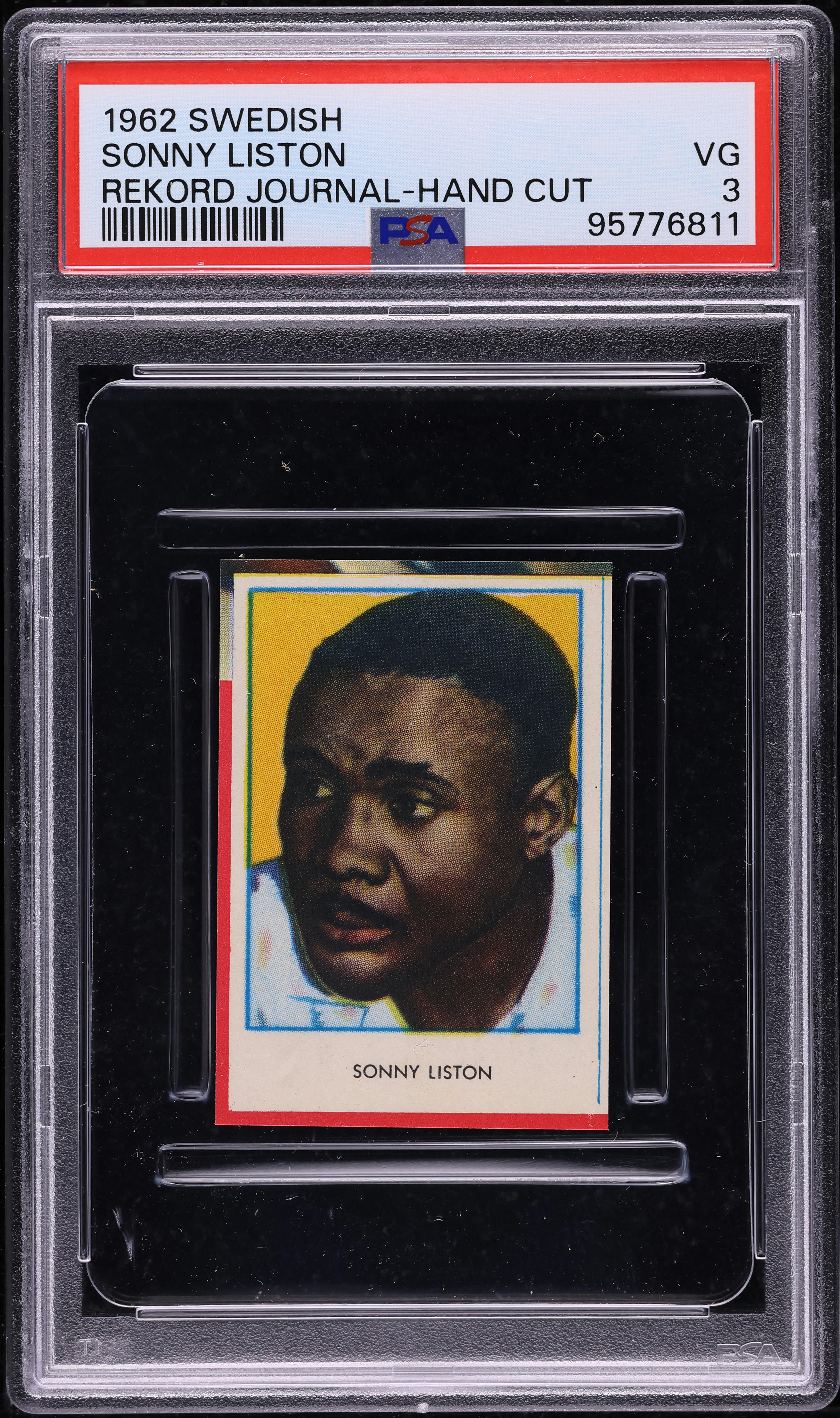 1962 Swedish Rekord Journal Sonny Liston PSA 3 VG
