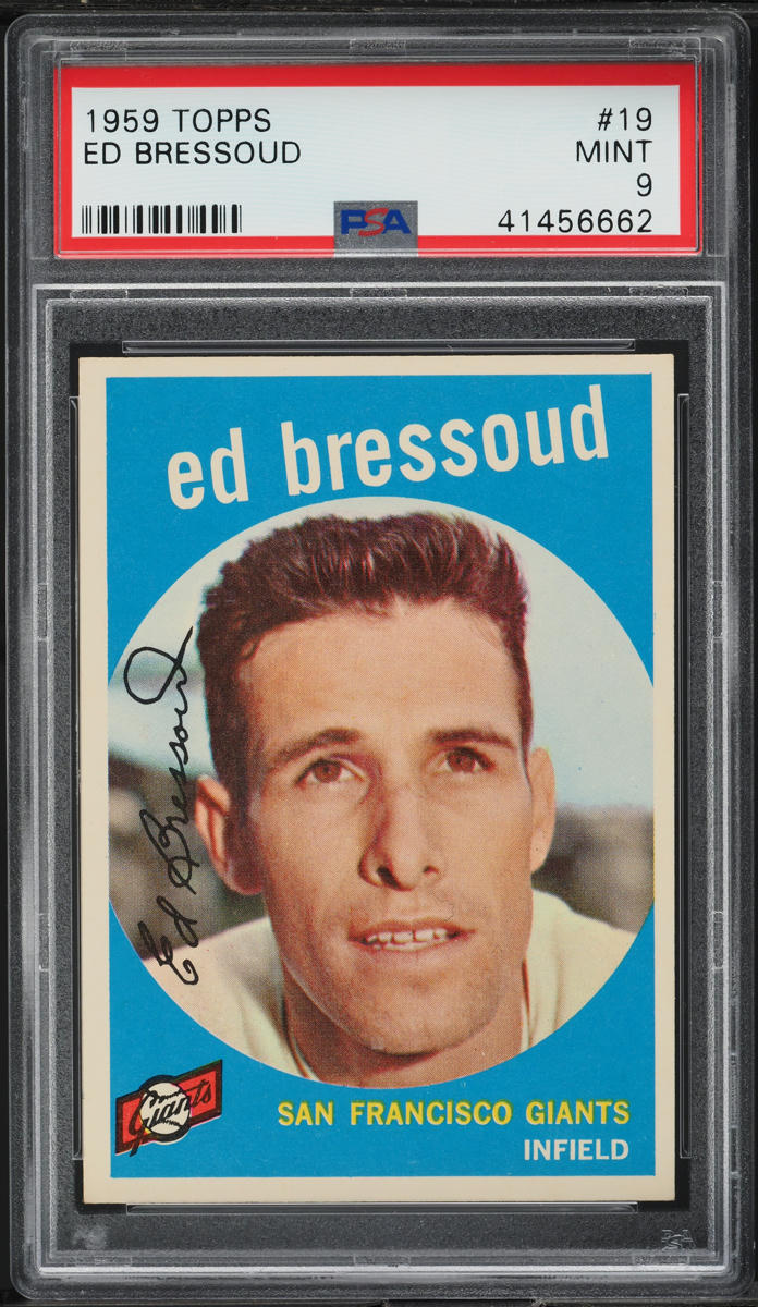 Ed Bressoud #19 1959 Topps Venezuelan Baseball