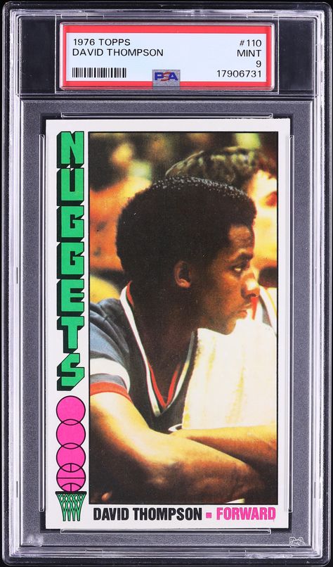1976 Topps Basketball David Thompson ROOKIE #110 PSA 9 MINT