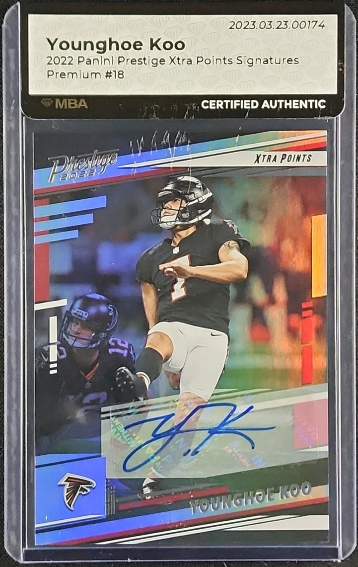 Younghoe Koo #18 2022 Panini Prestige Football Xtra Points Signatures Premium