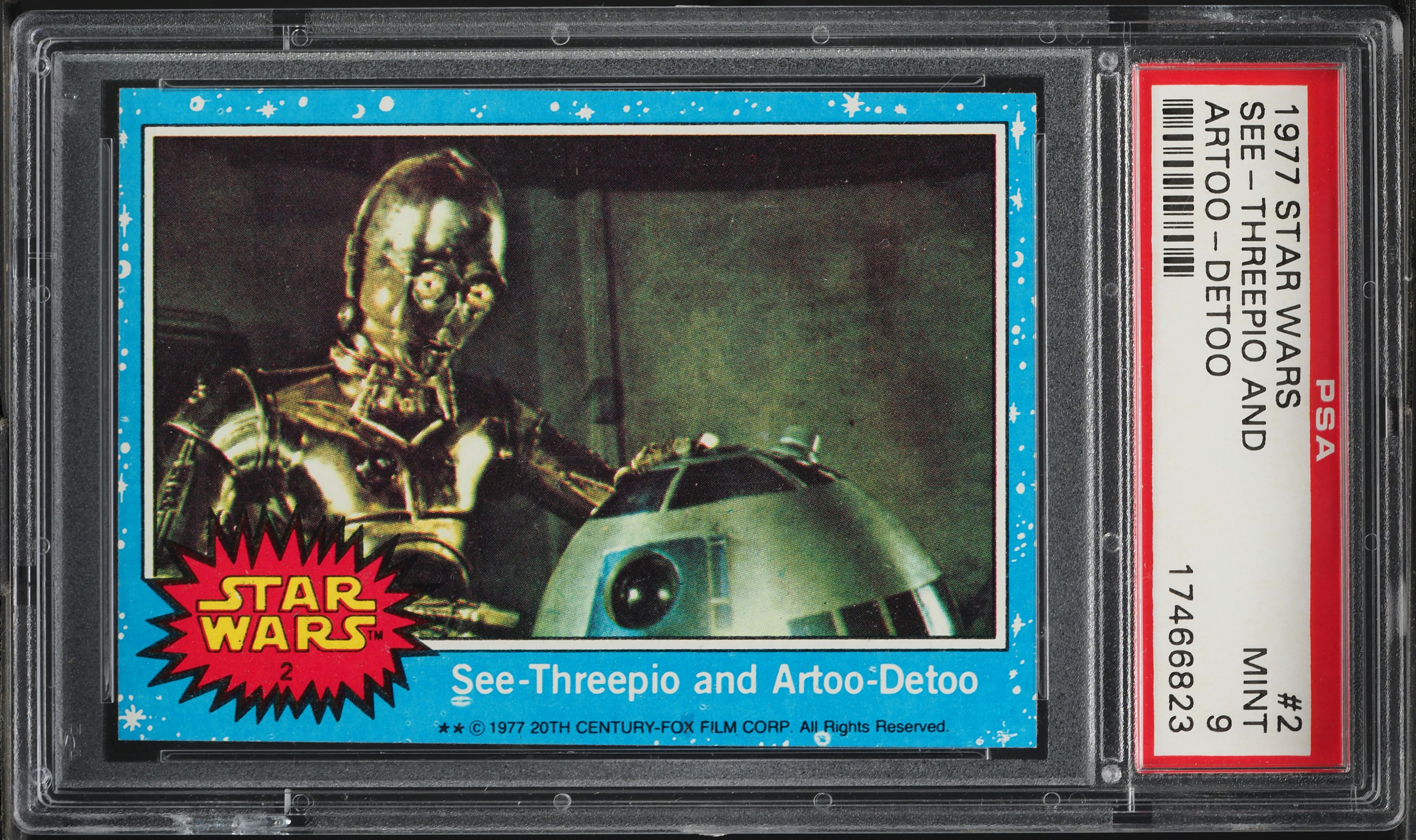 1977 Topps Star Wars See-Threepio & Artoo-Detoo #2 PSA 9 MINT