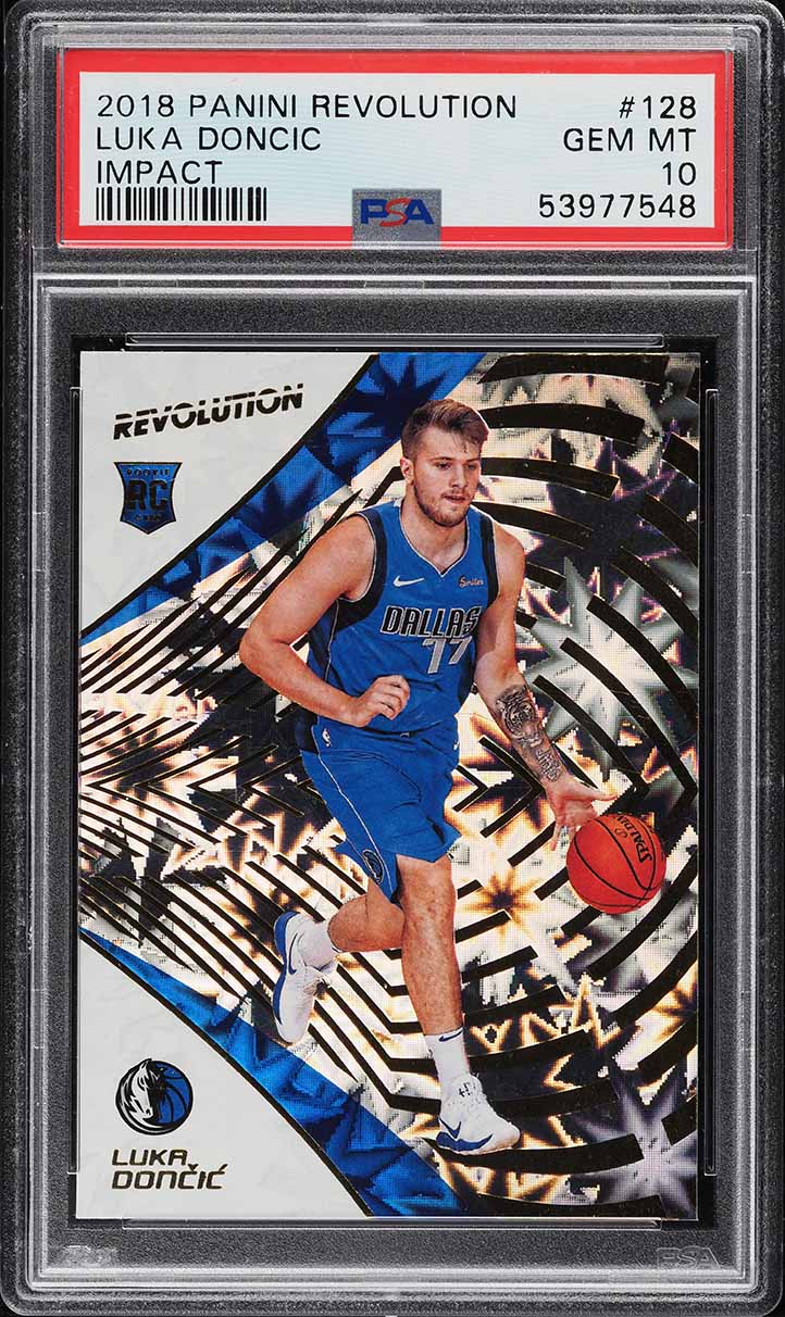 2018 Panini Revolution Impact Luka Doncic ROOKIE #128 PSA 10 GEM MINT
