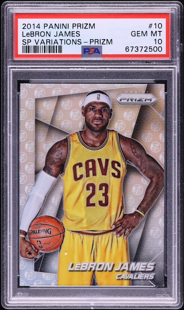 2014 Panini Prizm Variation Silver LeBron James #10 PSA 10 GEM MINT