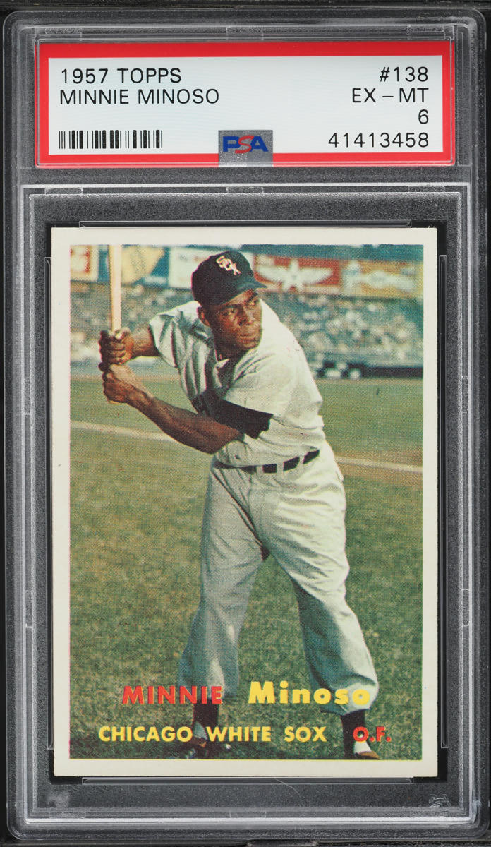 1957 Topps Minnie Minoso #138 PSA 6 EXMT