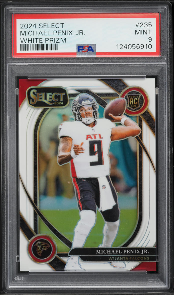 2024 Select Club Level White Prizm Michael Penix Jr. ROOKIE /35 #235 PSA 9 MINT
