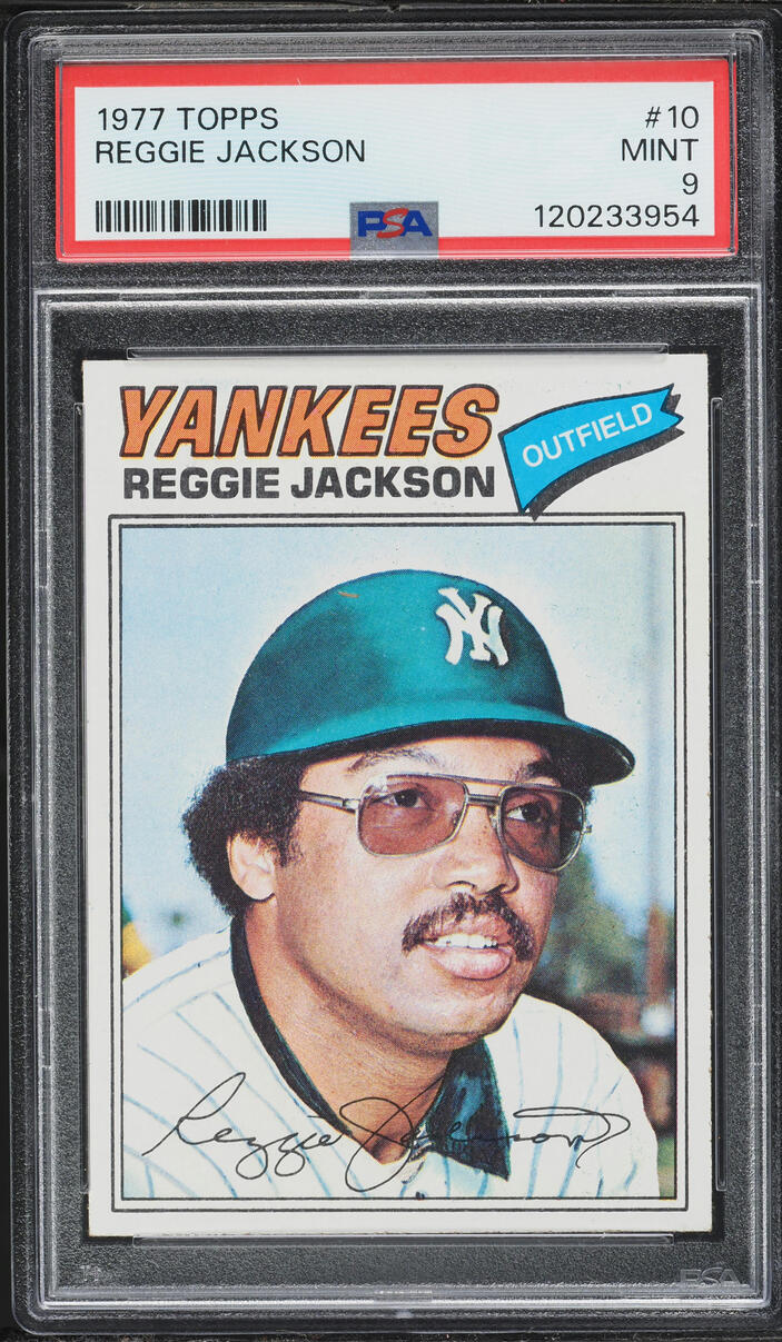 1977 Topps Reggie Jackson #10 PSA 9 MINT