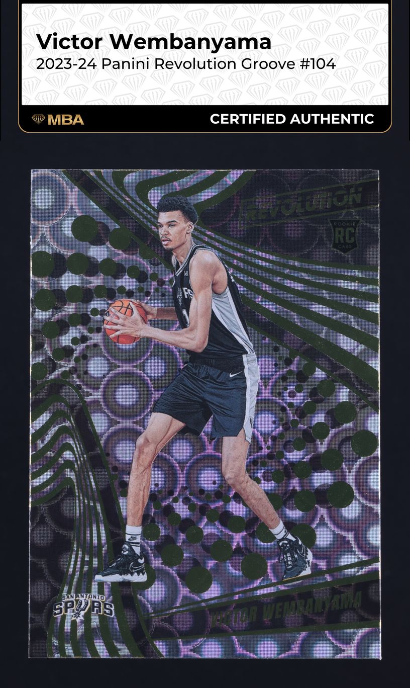 2023 Panini Revolution Groove Victor Wembanyama ROOKIE #104 MBA AUTH