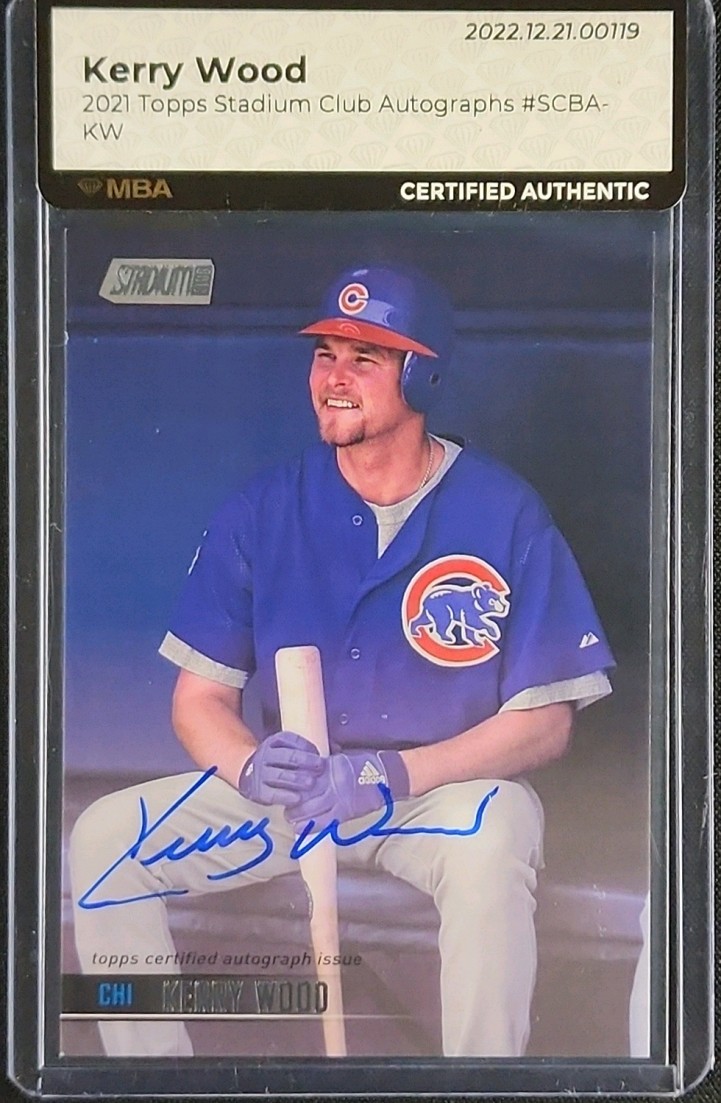 Kerry Wood #SCBA-KW 2021 Stadium Club Baseball Autographs