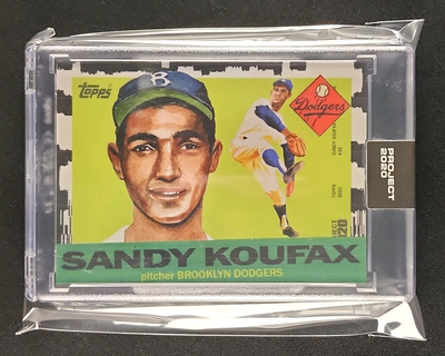 2020 Topps Project 2020 By Jacob Rochester Sandy Koufax #2 MBA AUTH