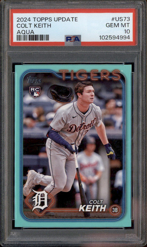 2024 Topps Update Aqua #US73 Colt Keith RC PSA 10