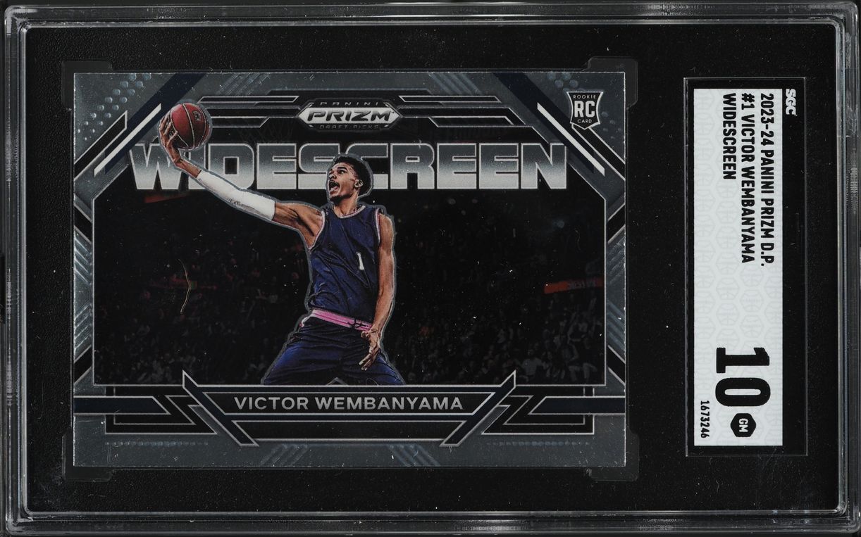 2023 Panini Prizm Draft Picks Widescreen Victor Wembanyama ROOKIE #1 SGC 10 GEM