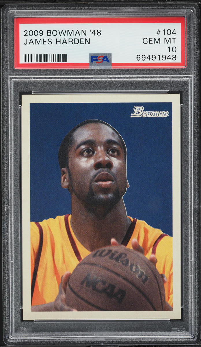2009 Bowman '48 James Harden ROOKIE /2009 #104 PSA 10 GEM MINT