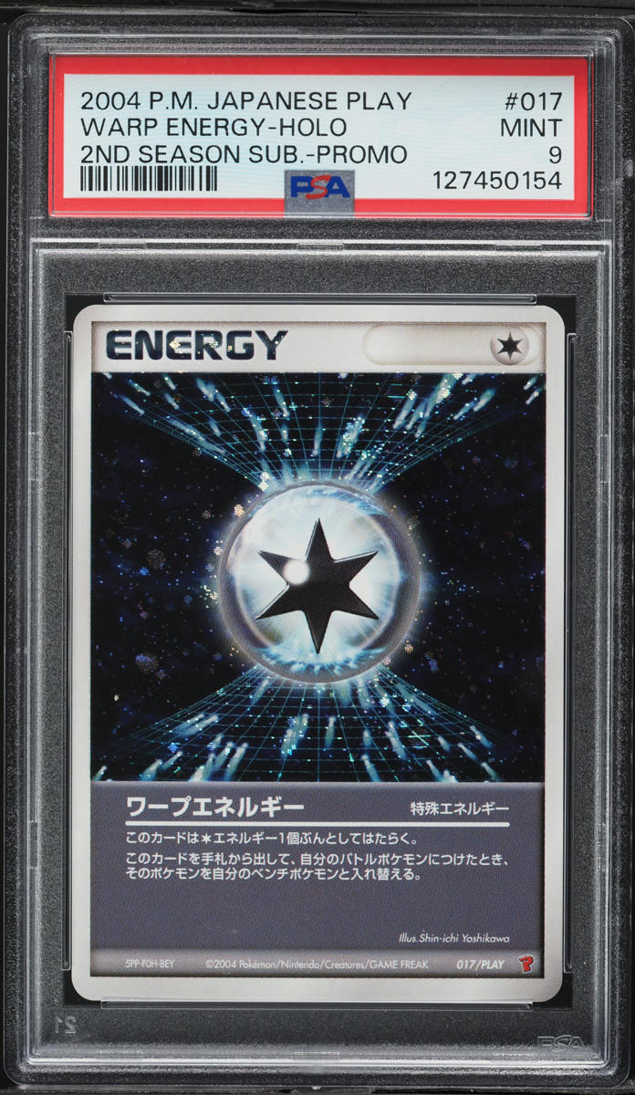 2004 Pokemon Japanese Play Promo 2nd Season Holo Warp Energy #17 PSA 9 MINT