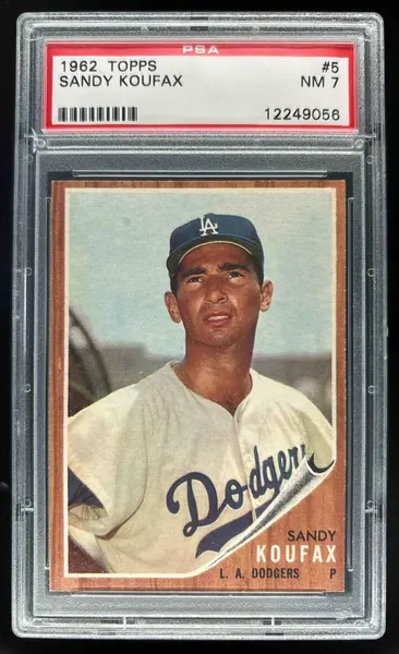 1962 Topps #5 Sandy Koufax PSA 7