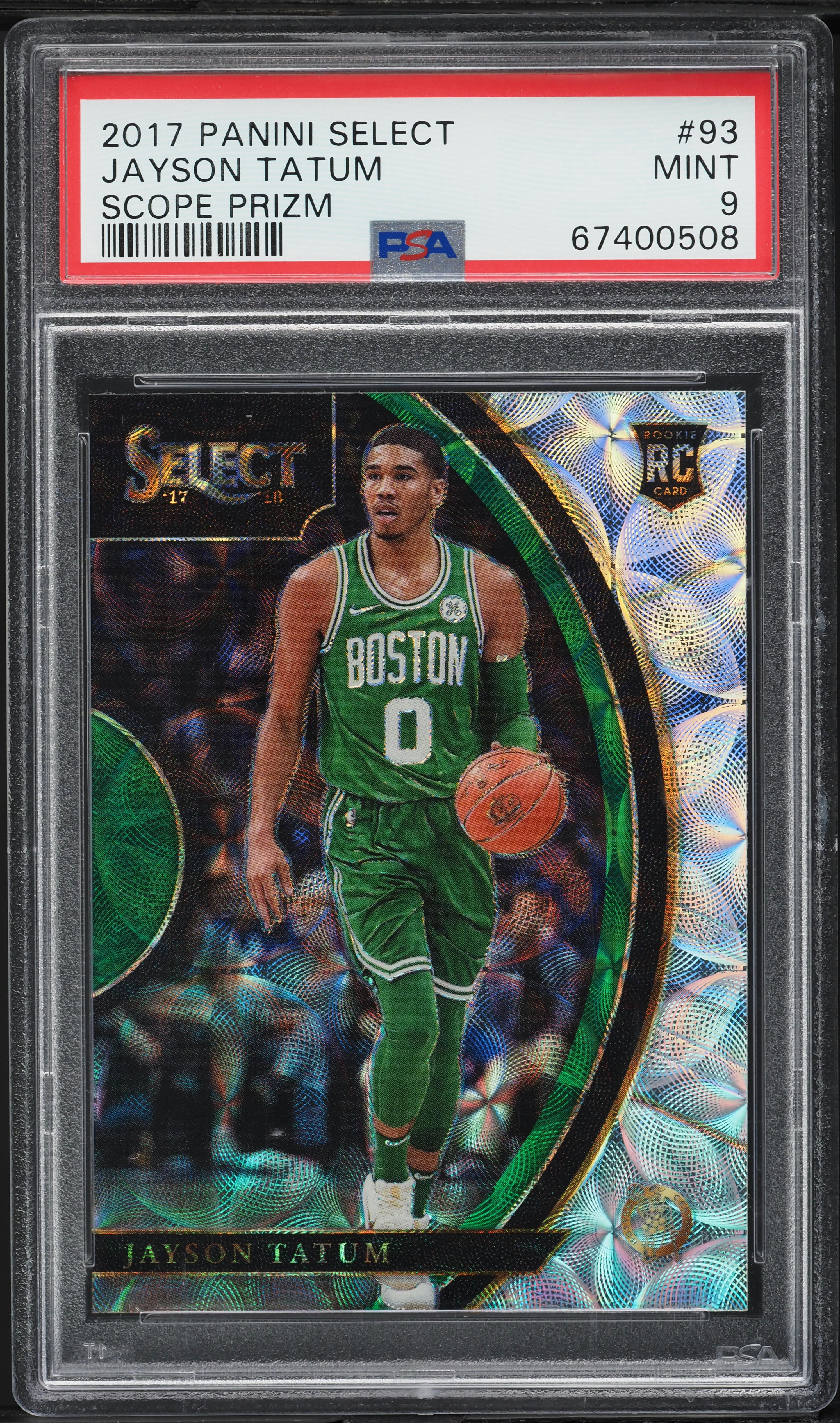 2017 Select Concourse Scope Prizm Jayson Tatum ROOKIE #93 PSA 9 MINT
