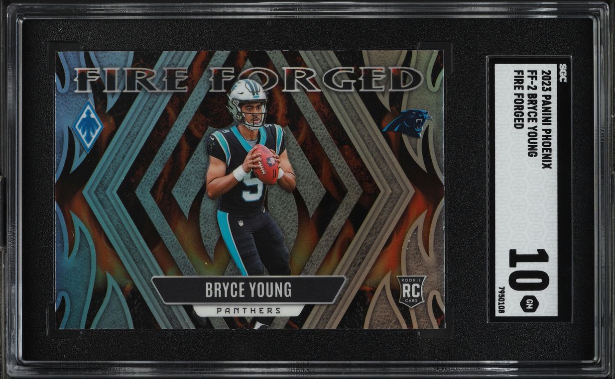2023 Panini Phoenix Fire Forged Bryce Young ROOKIE #FF-2 SGC 10 GEM MINT