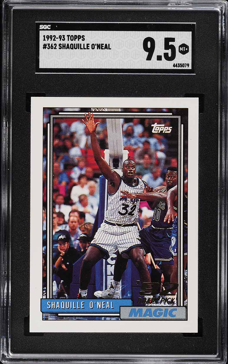 1992 Topps Shaquille O'Neal ROOKIE #362 SGC 9.5 MINT+
