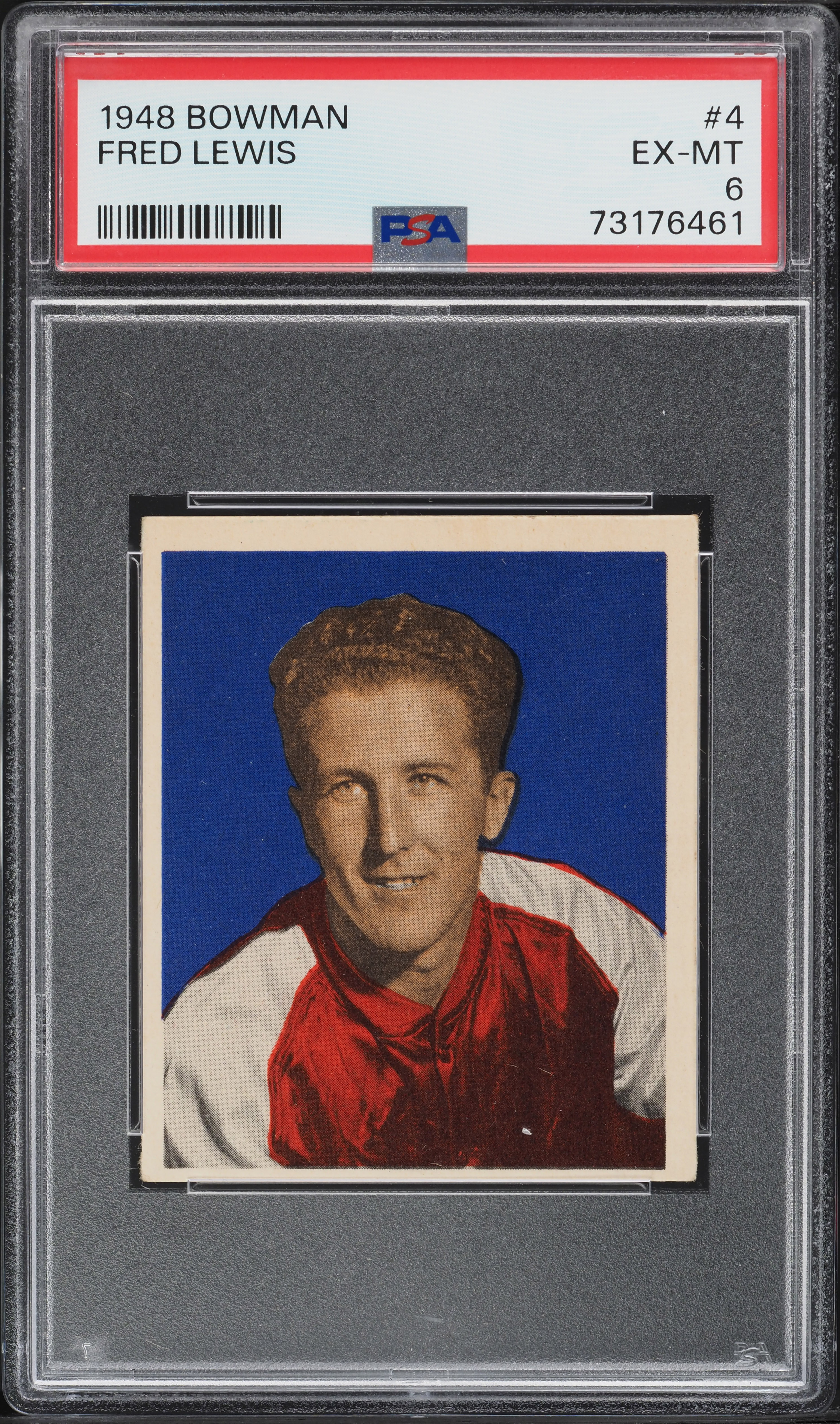 1948 Bowman Basketball Fred Lewis #4 PSA 6 EXMT
