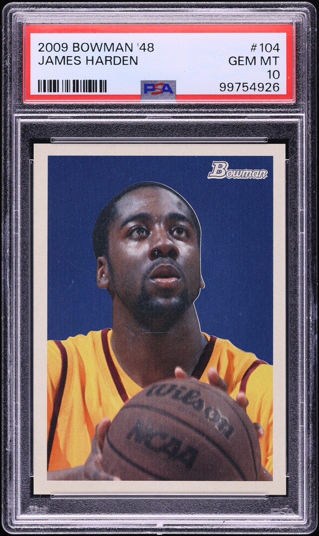 2009 Bowman '48 James Harden ROOKIE /2009 #104 PSA 10 GEM MINT