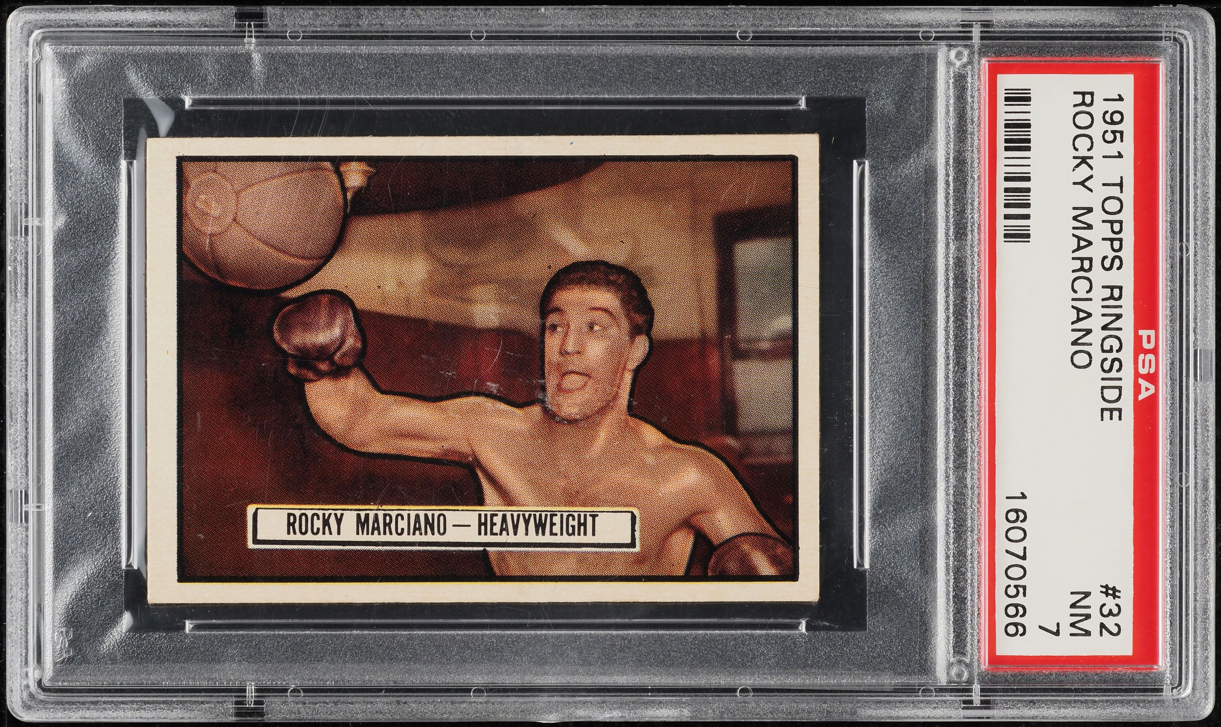 1951 Topps Ringside Boxing Rocky Marciano ROOKIE #32 PSA 7 NRMT