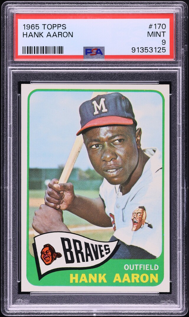 1965 Topps Hank Aaron #170 PSA 9 MINT