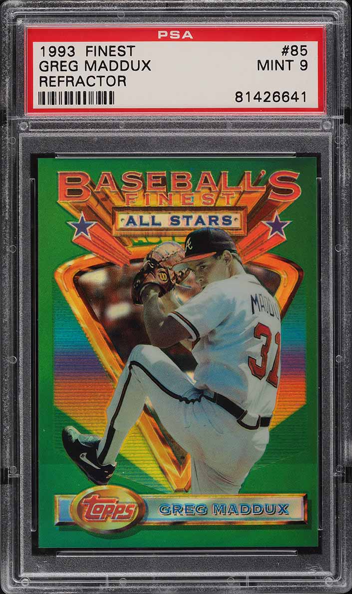 1993 Finest Refractor Greg Maddux #85 PSA 9 MINT