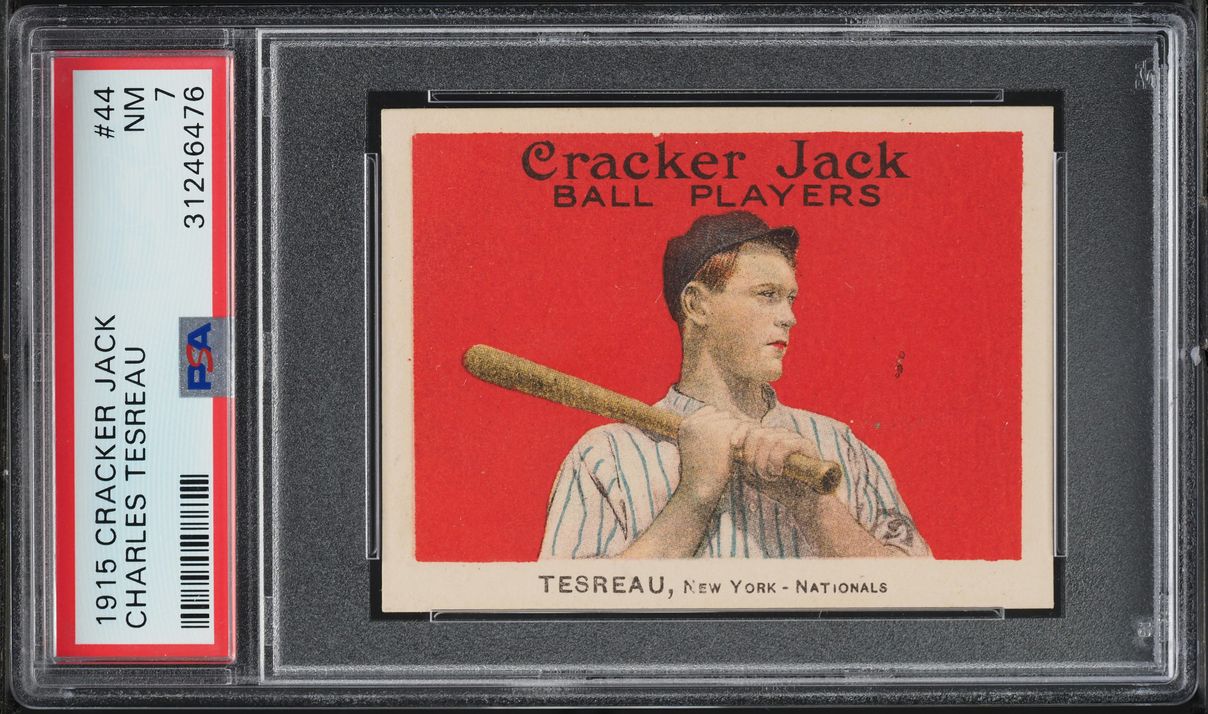 1915 Cracker Jack Charles Tesreau #44 PSA 7 NRMT (PWCC-A)