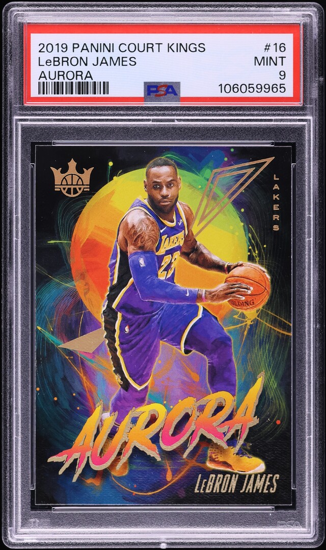 2019 Panini Court Kings Aurora LeBron James #16 PSA 9 MINT