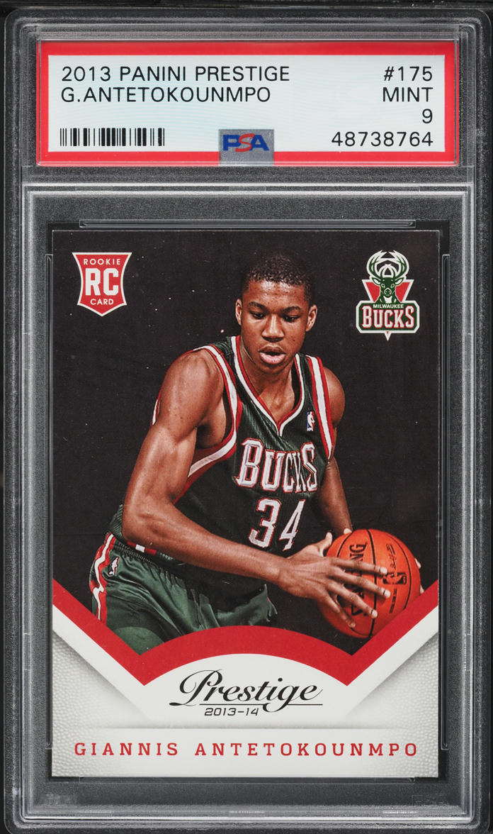 2013 Panini Prestige Giannis Antetokounmpo ROOKIE #175 PSA 9 MINT