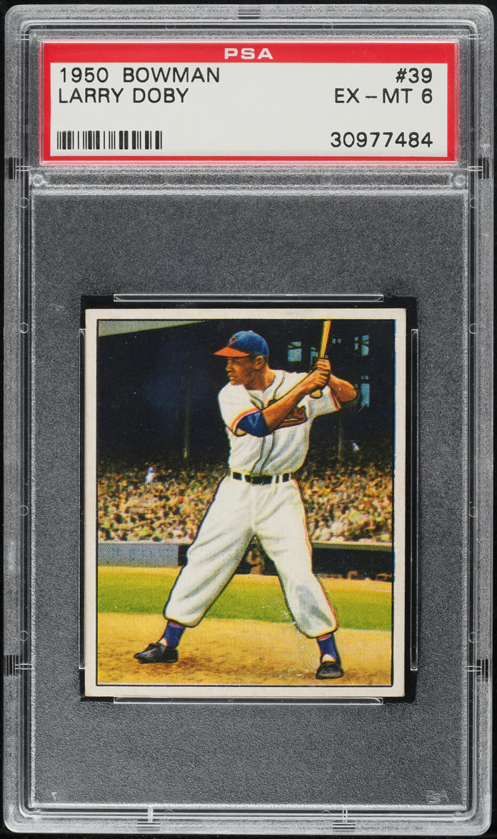 1950 Bowman Larry Doby #39 PSA 6 EX-MT