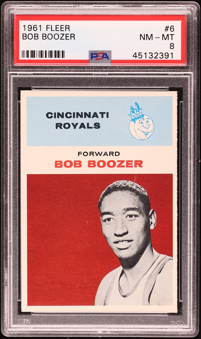 1961 Fleer Basketball Bob Boozer ROOKIE #6 PSA 8 NM-MT