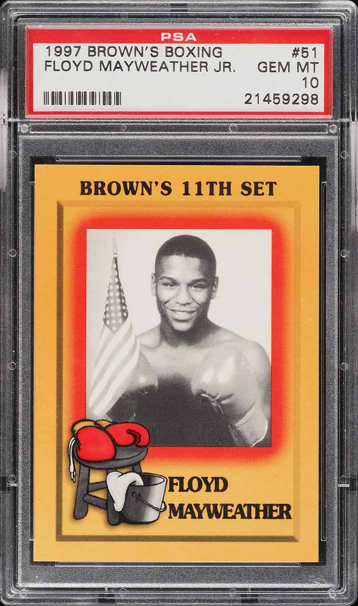 1997 Brown's Boxing Floyd Mayweather Jr. ROOKIE #51 PSA 10 GEM MINT