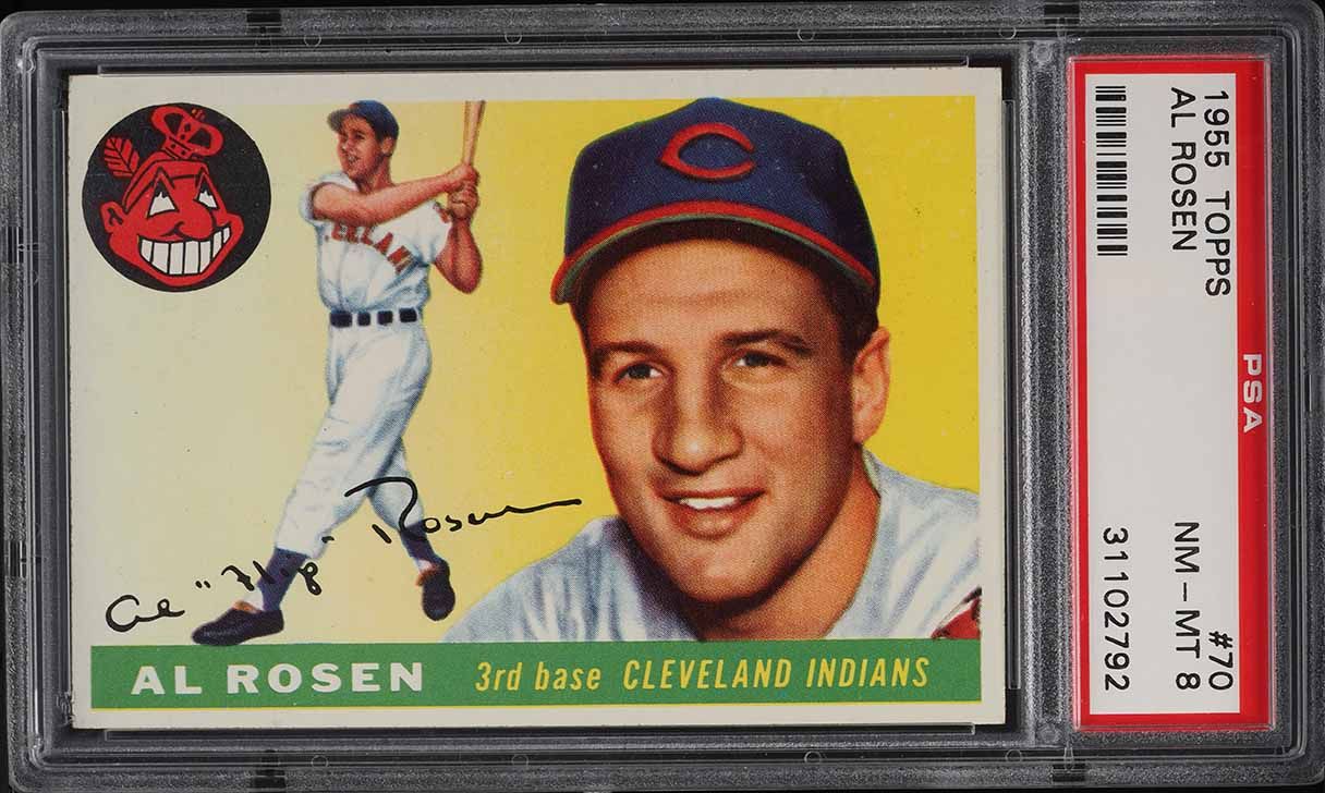 1955 Topps Al Rosen #70 PSA 8 NM-MT