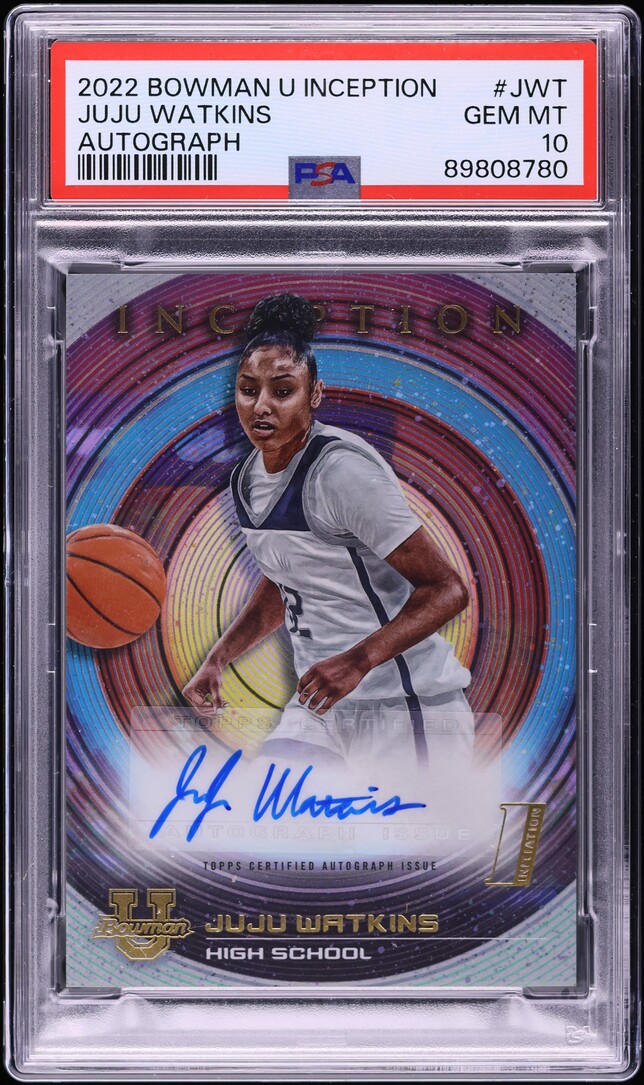 2022 Bowman University Inception Juju Watkins ROOKIE AUTO #BIA-JWT PSA 10 GEM