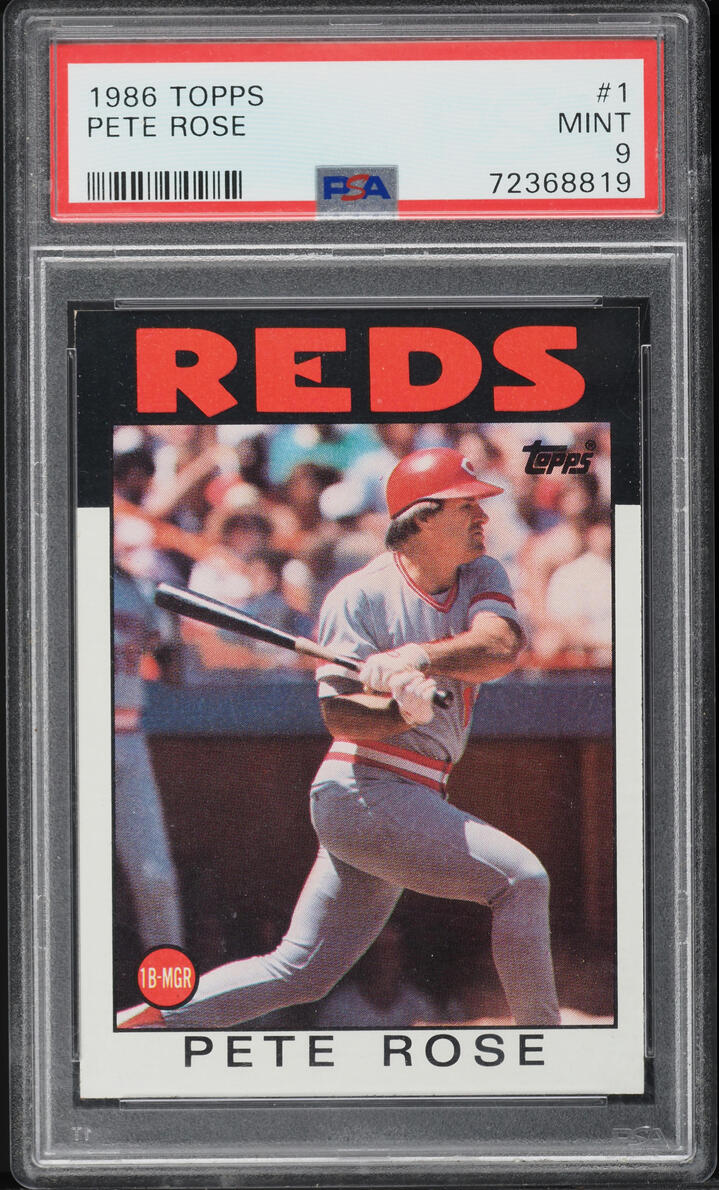 1986 Topps Pete Rose #1 PSA 9 MINT