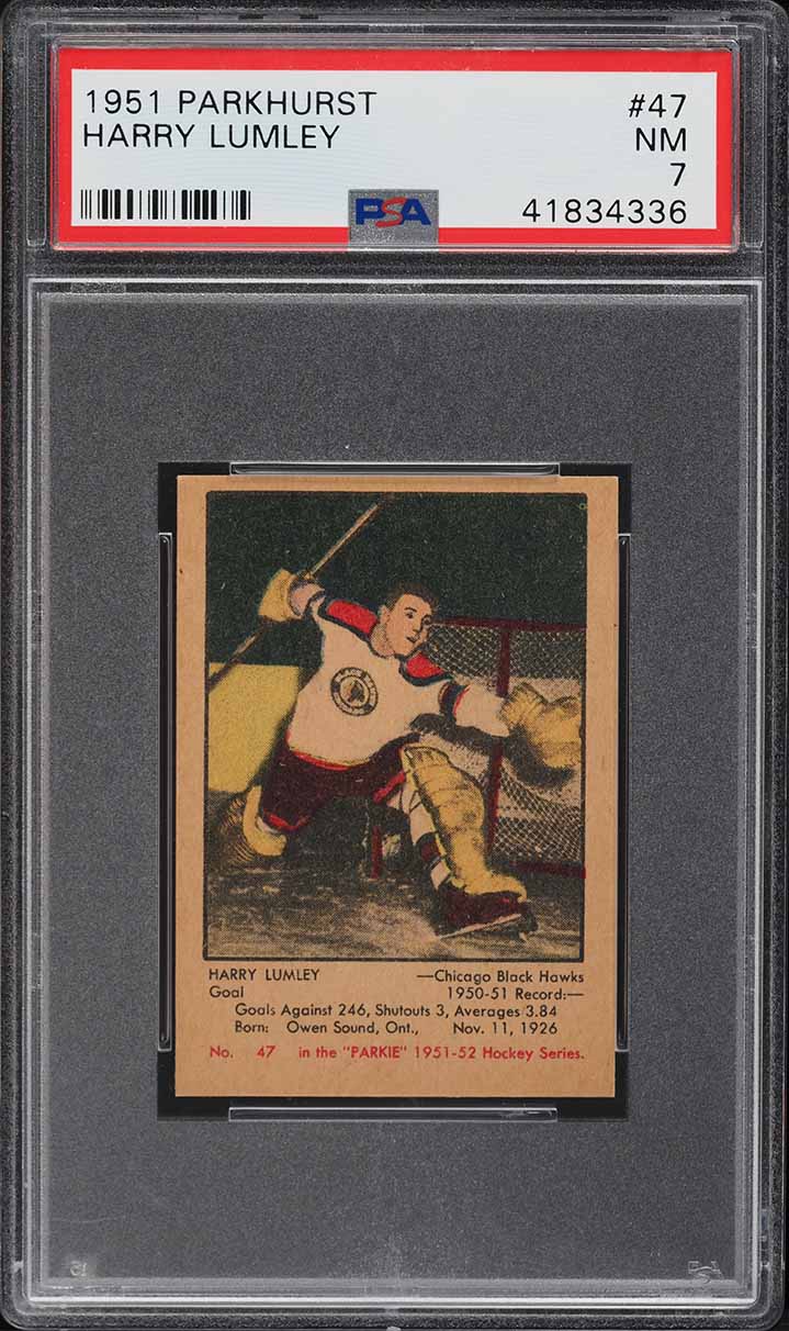 1951 Parkhurst Harry Lumley #47 PSA 7 NRMT