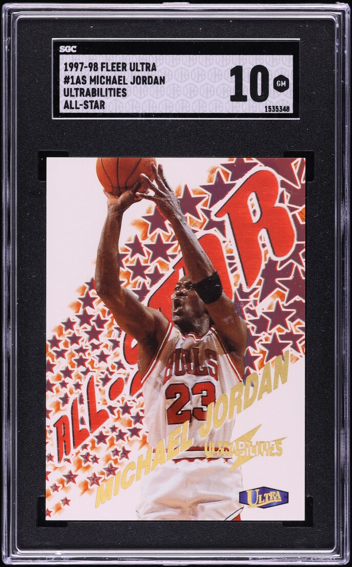 1997 Ultra Ultrabilities All-Star Michael Jordan #1AS SGC 10 GEM MINT