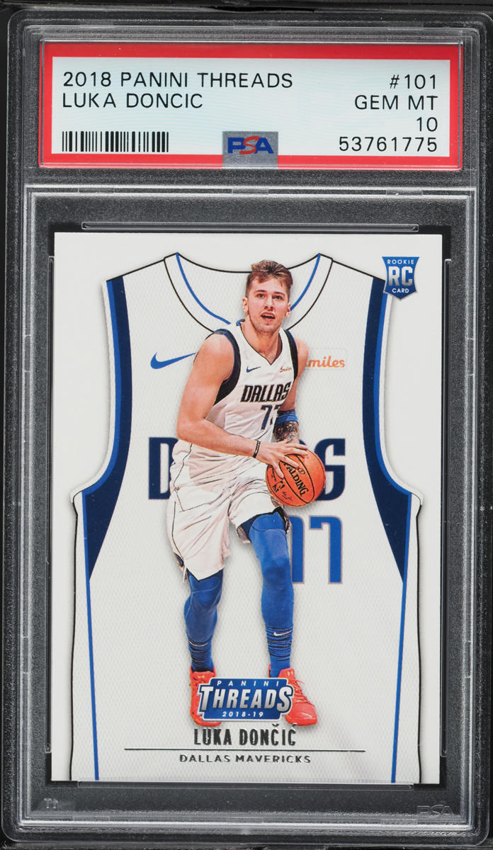 2018 Panini Threads Luka Doncic ROOKIE #101 PSA 10 GEM MINT
