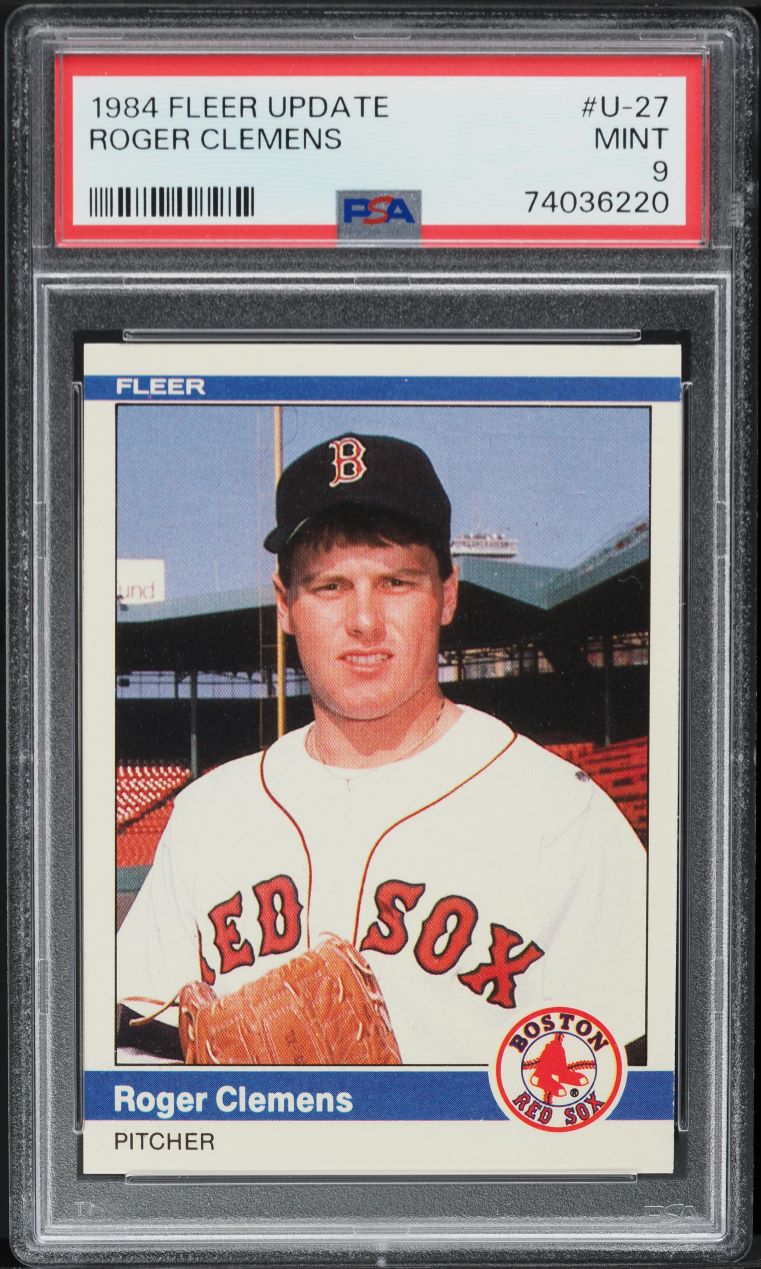 1984 Fleer Update Roger Clemens ROOKIE #27 PSA 9 MINT
