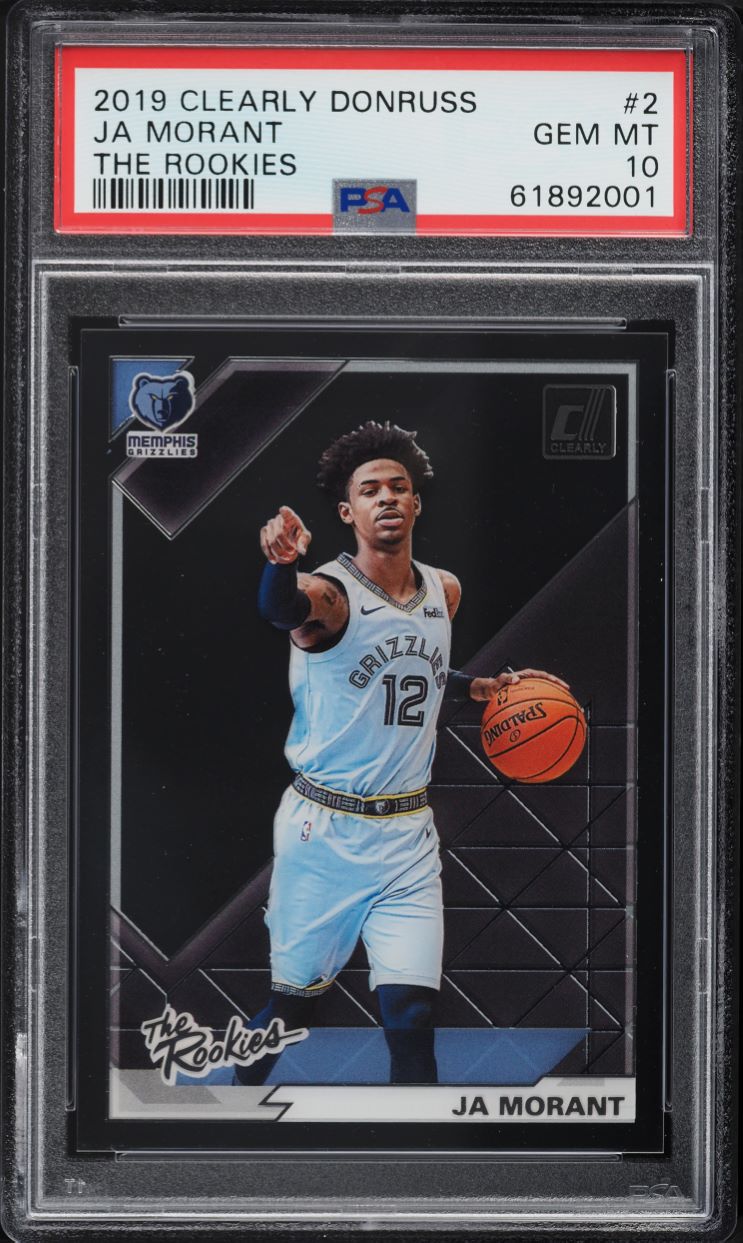 2019 Panini Clearly Donruss the Rookies Ja Morant ROOKIE #2 PSA 10 GEM MINT