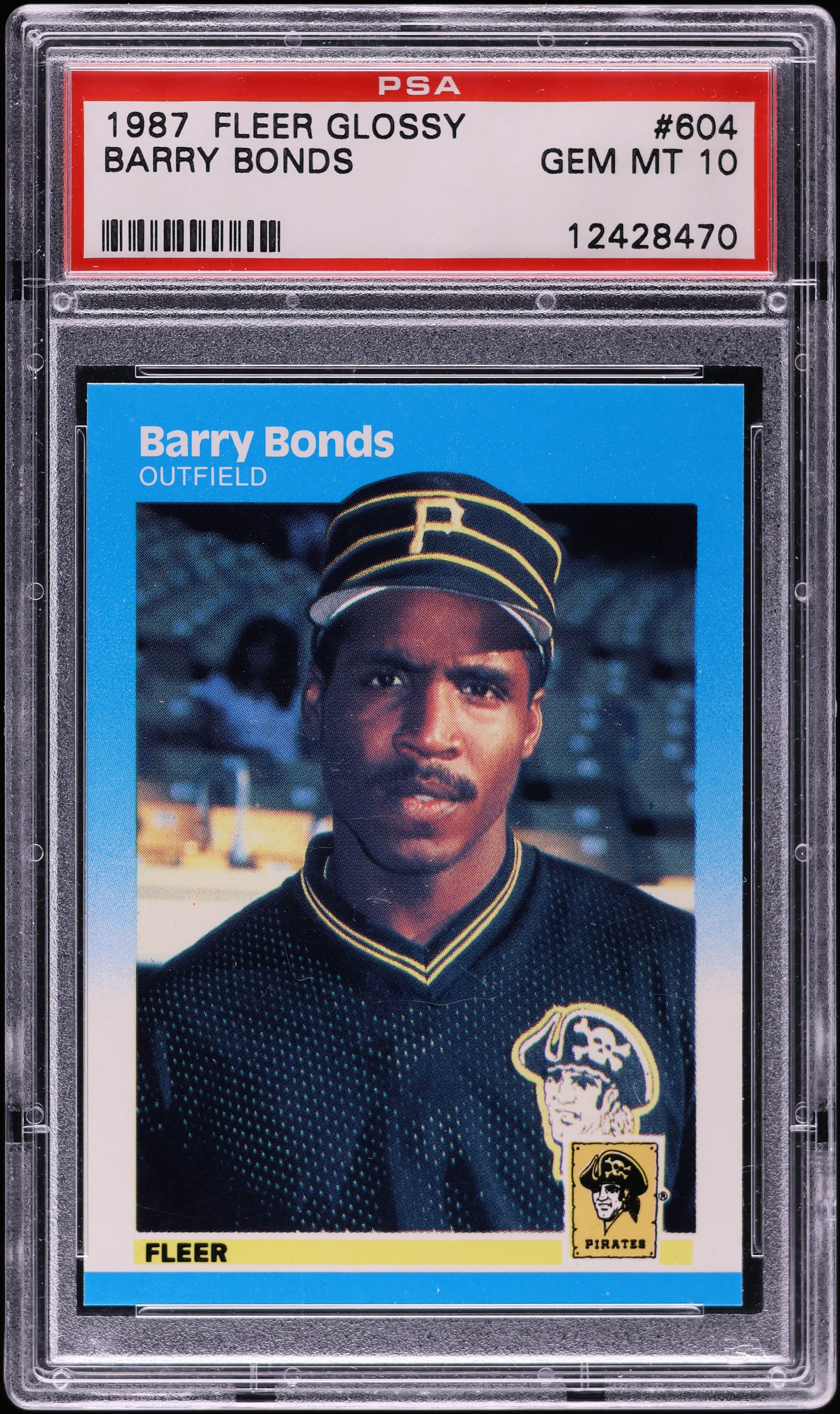 1987 Fleer Glossy Barry Bonds ROOKIE #604 PSA 10 GEM MINT