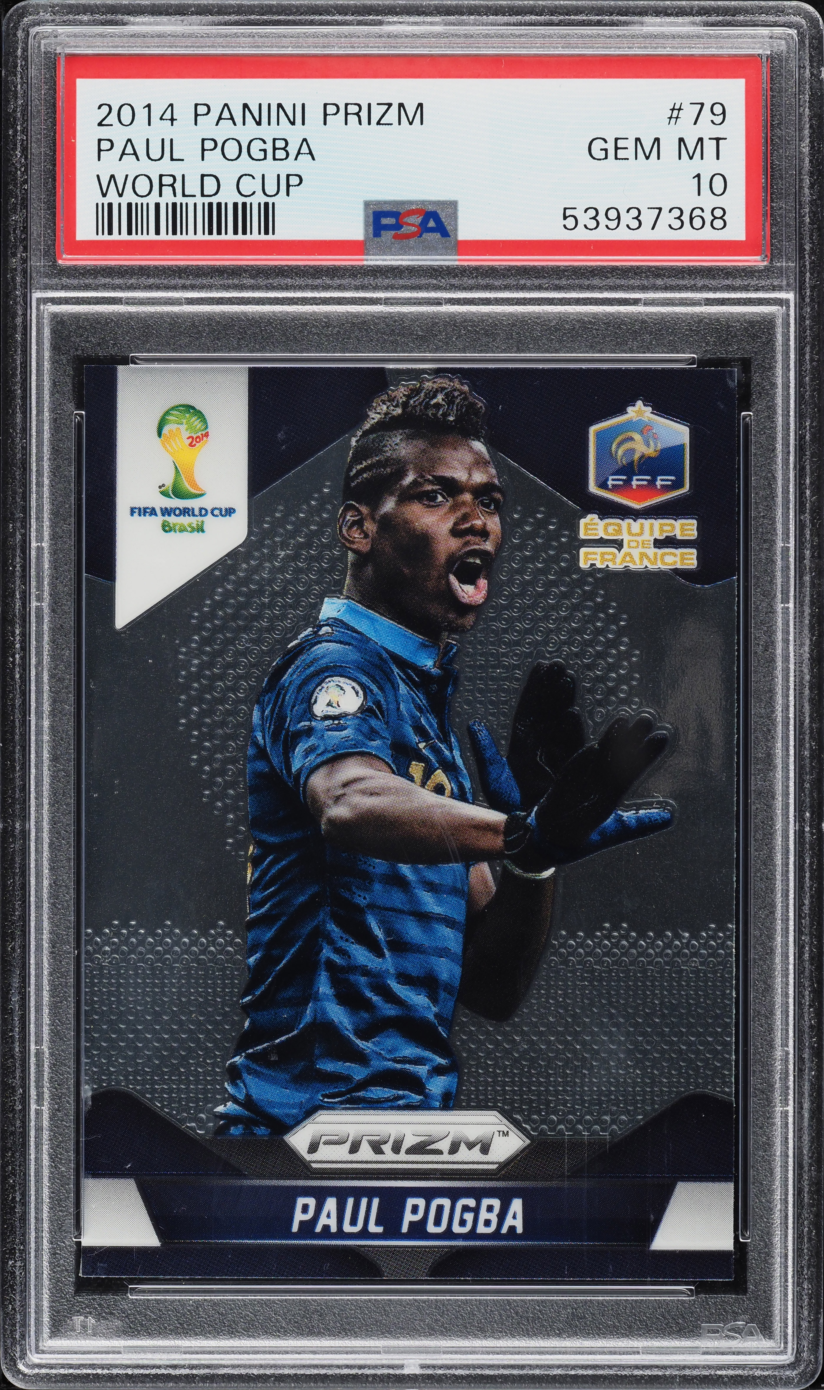 2014 Panini Prizm World Cup Paul Pogba #79 PSA 10 GEM MINT