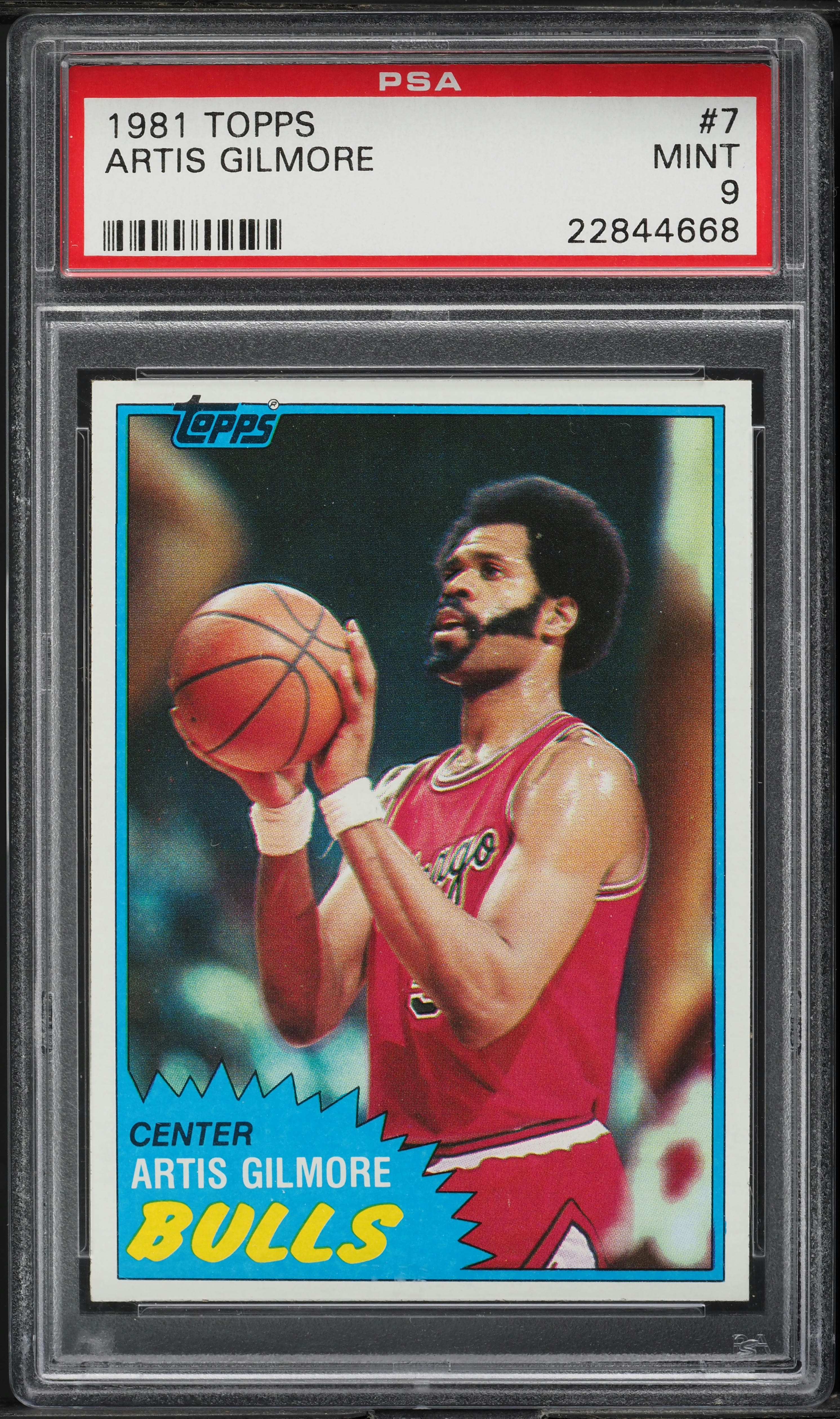 1981 Topps Basketball Artis Gilmore #7 PSA 9 MINT