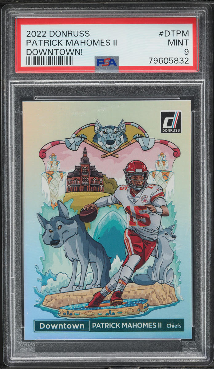 2022 Donruss Downtown Patrick Mahomes II #DT-PM PSA 9 MINT