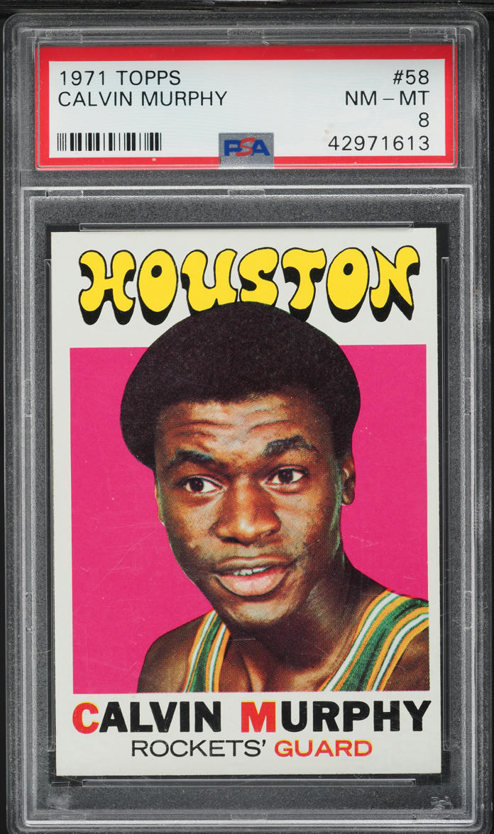 1971 Topps Basketball Calvin Murphy #58 PSA 8 NM-MT