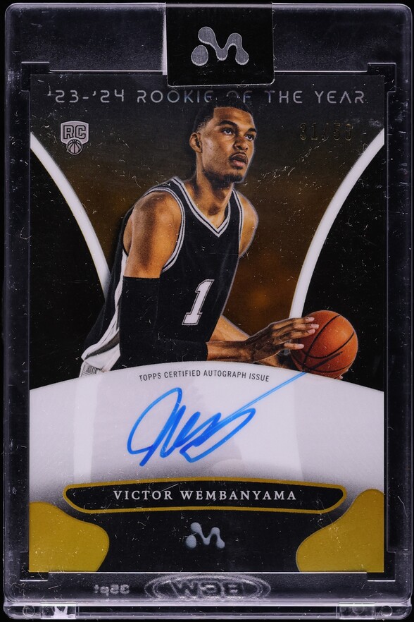 2023 Topps Mercury Gold Refractor Victor Wembanyama ROOKIE AUTO /50 #WA-1
