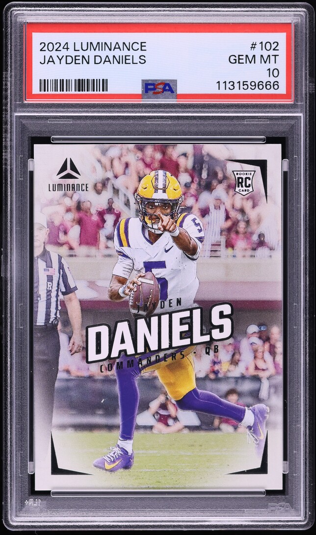 2024 Panini Luminance Jayden Daniels ROOKIE #102 PSA 10 GEM MINT