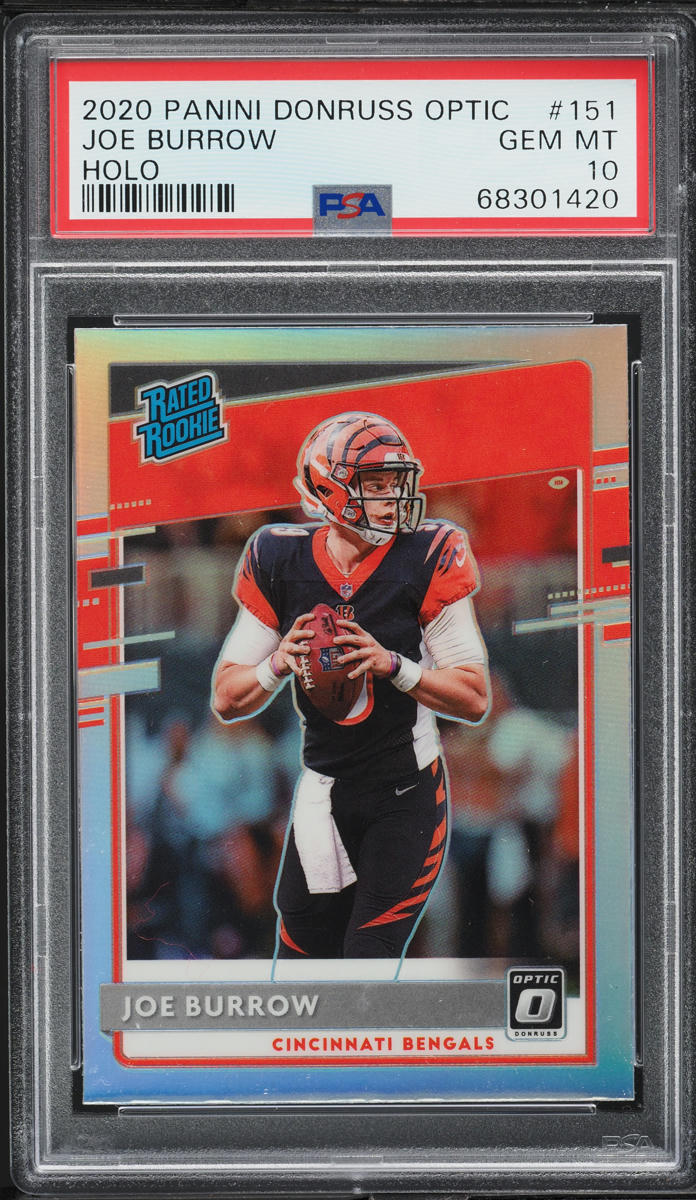 2020 Donruss Optic Holo Joe Burrow ROOKIE #151 PSA 10 GEM MINT